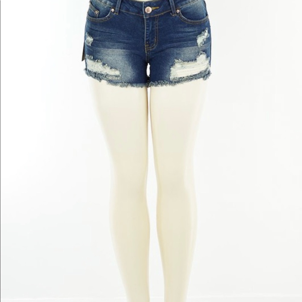 Distressed shorts